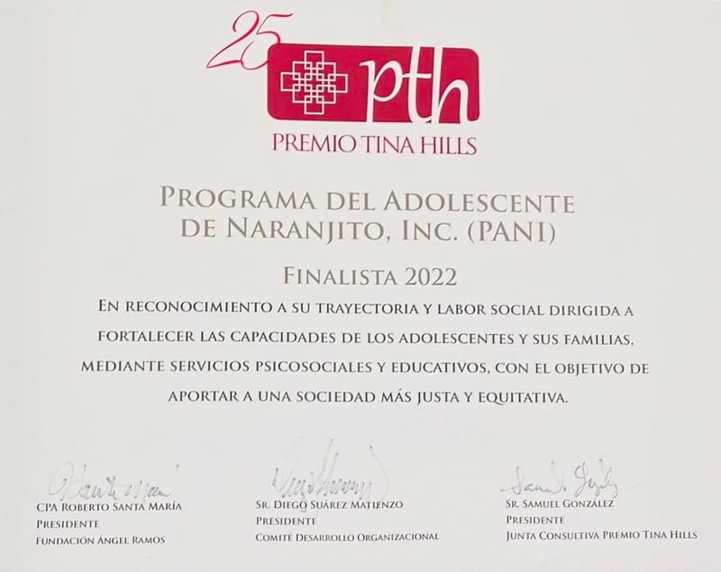 Finalistas Premio Tina Hills (2022)