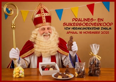 Pralines en suikergoedverkoop met levering op 16 november 2025 in het lokaal