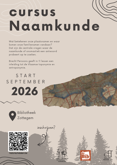 Nieuw in Zottegem: cursus Naamkunde