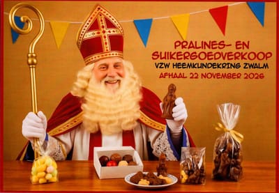 Pralines en suikergoedverkoop met levering op 22 november 2026 in het lokaal