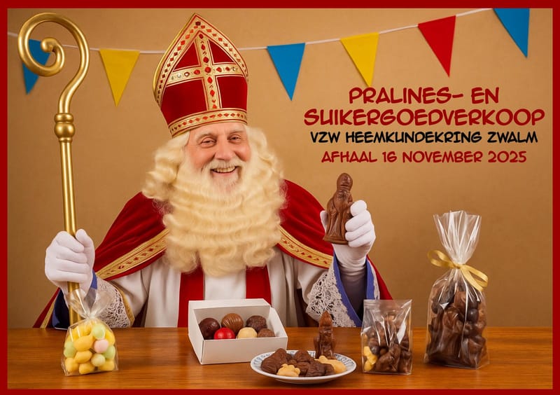 Pralines en suikergoedverkoop met levering op 16 november 2025 in het lokaal