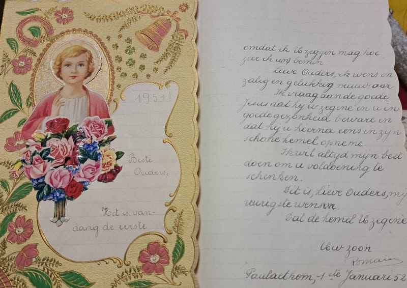 Expo oude nieuwjaarsbrieven en -kaarten + thema 'jacht'