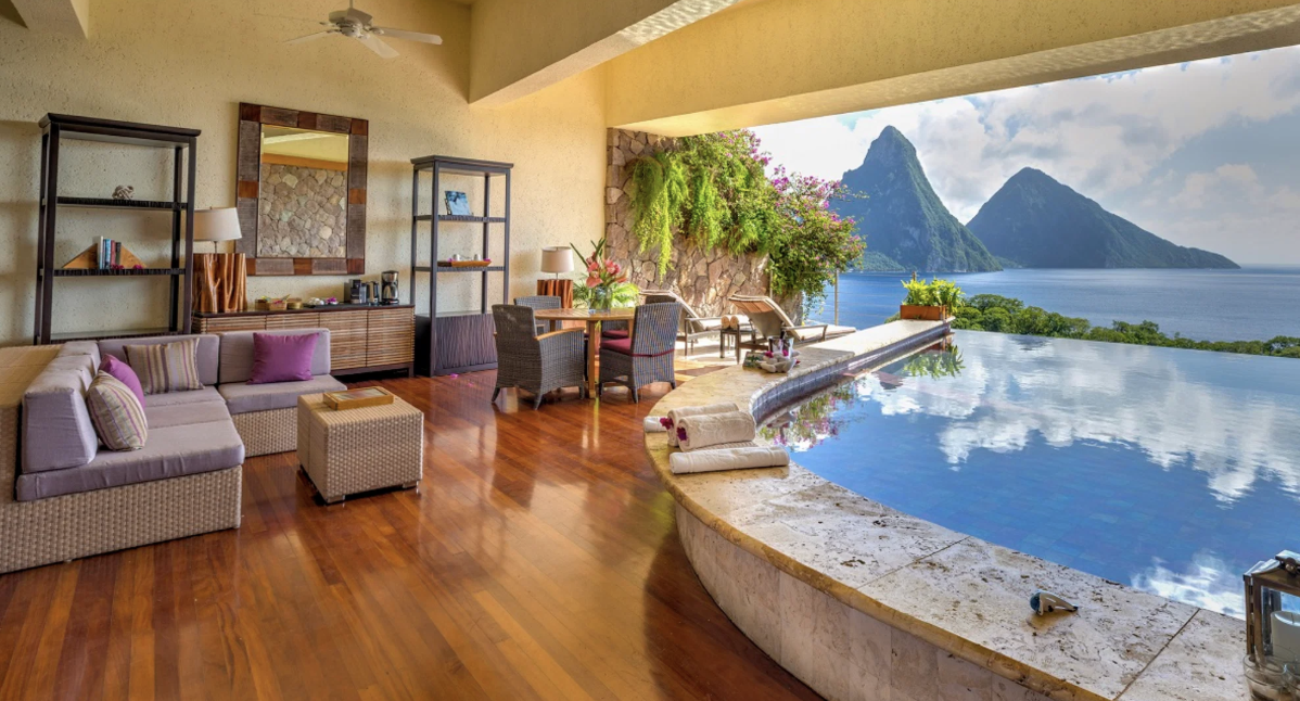 Jade Mountain, Santa Lucía