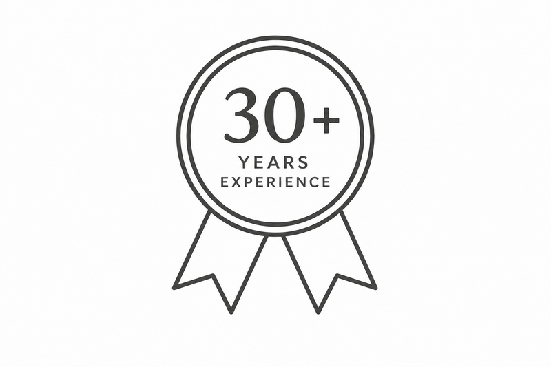 30+ Years Experience