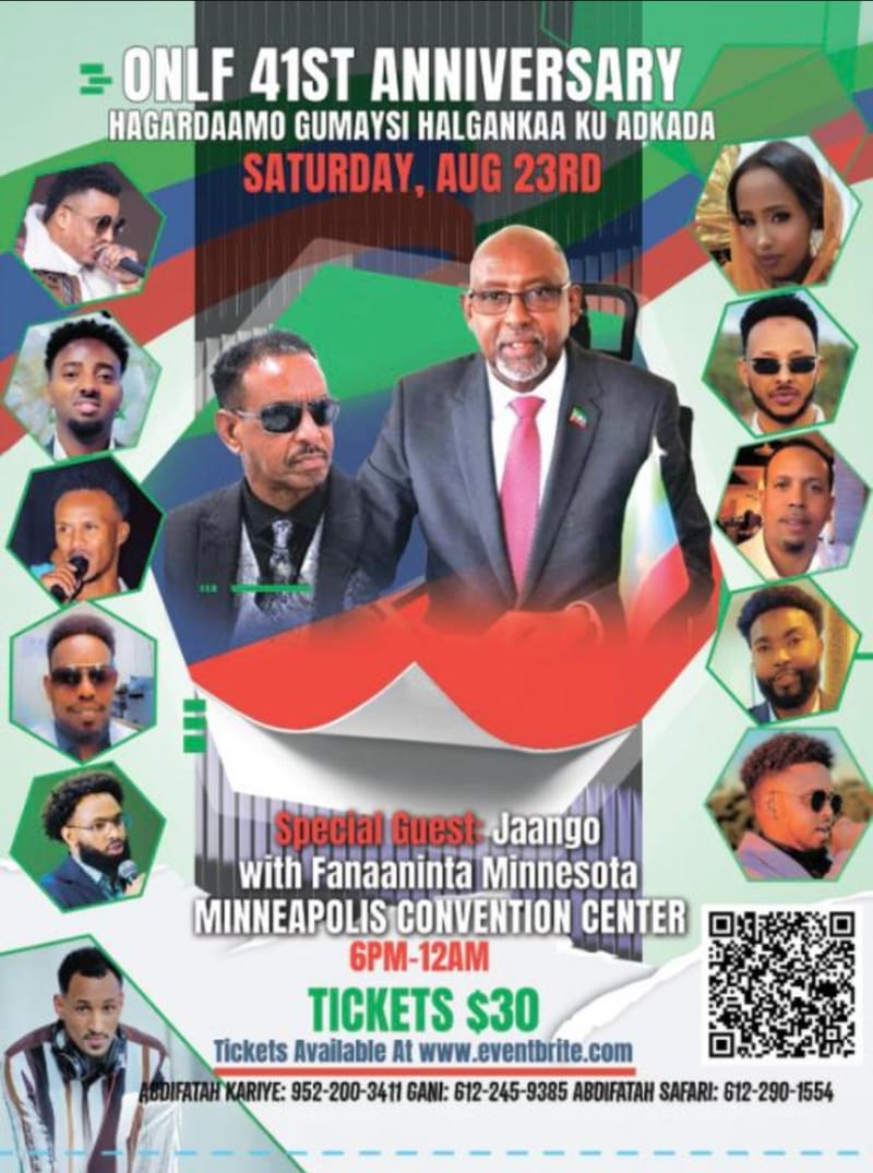 WELCOME THE ONLF'S 41st ANNIVERSARY.