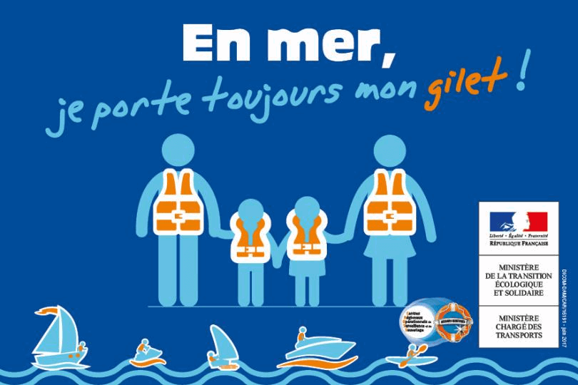 En mer, je porte toujours mon gilet !