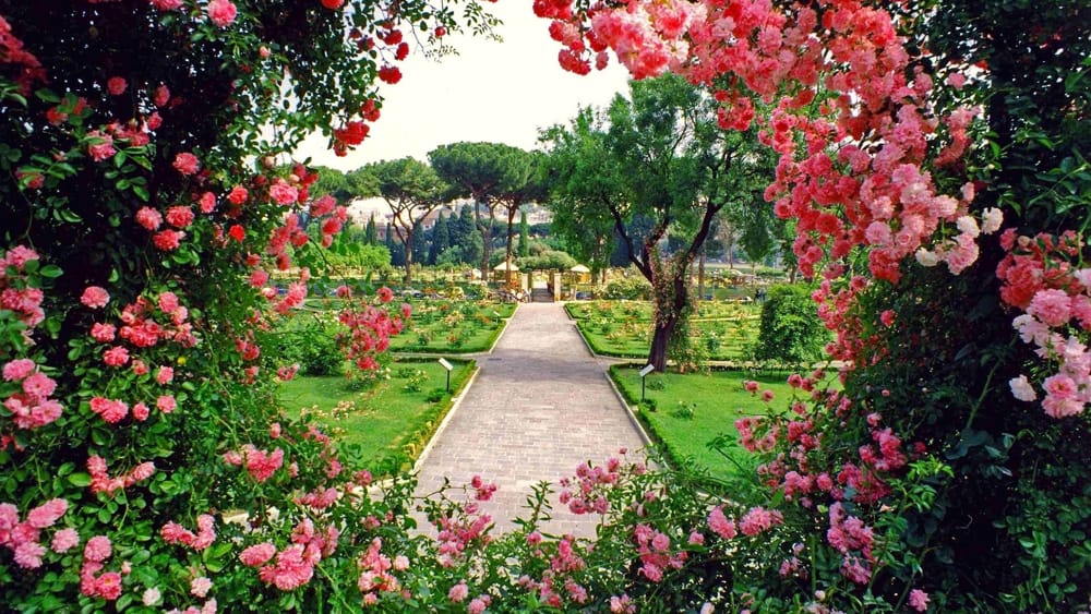 Odpocznij od zwiedzania zabytków! Rajski Ogród Różany w Rzymie