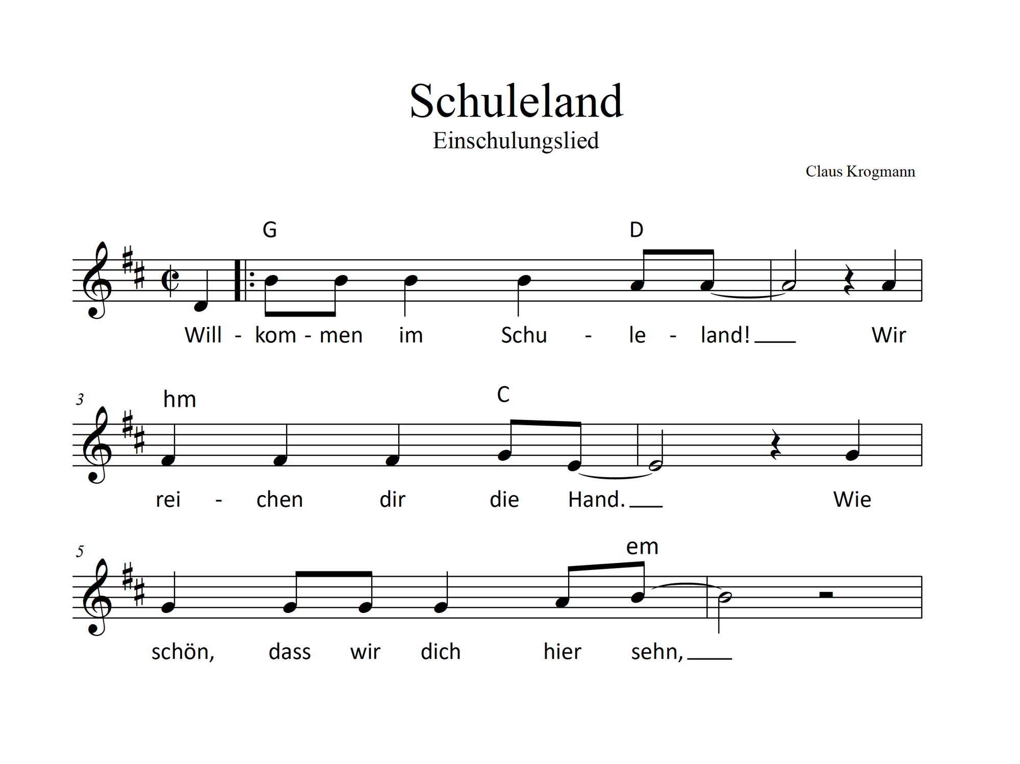 Lied: Schuleland