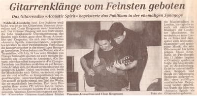Gitarrenklänge vom Feinsten geboten