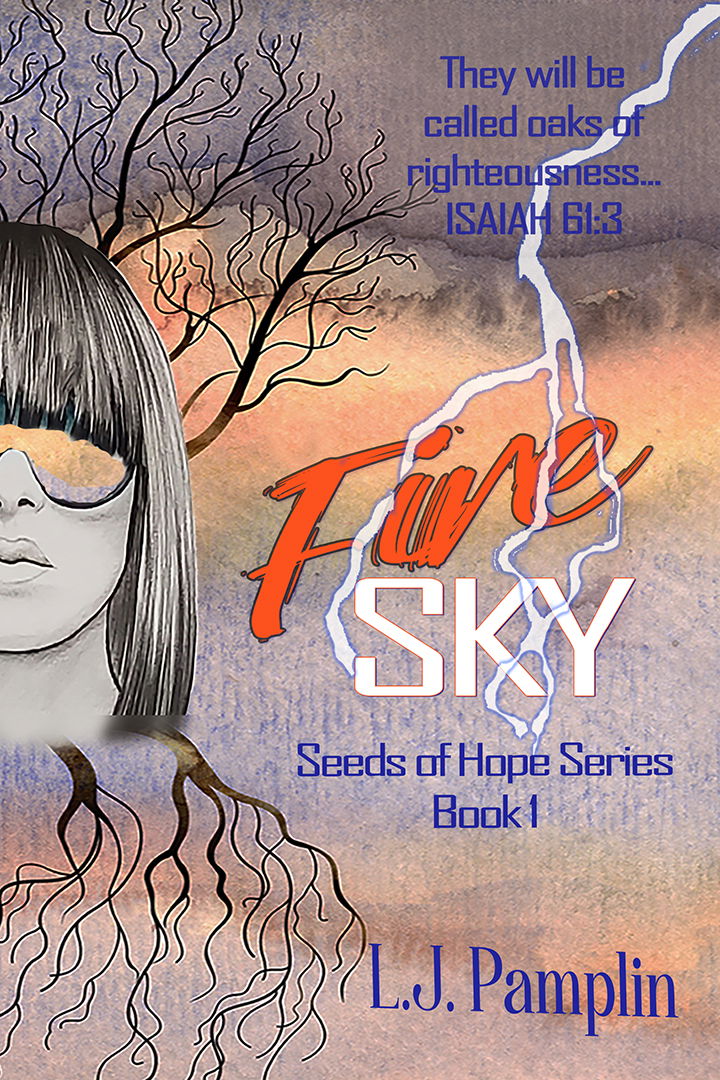 Christmas-themed book cover image with bright colors, train and ornaments