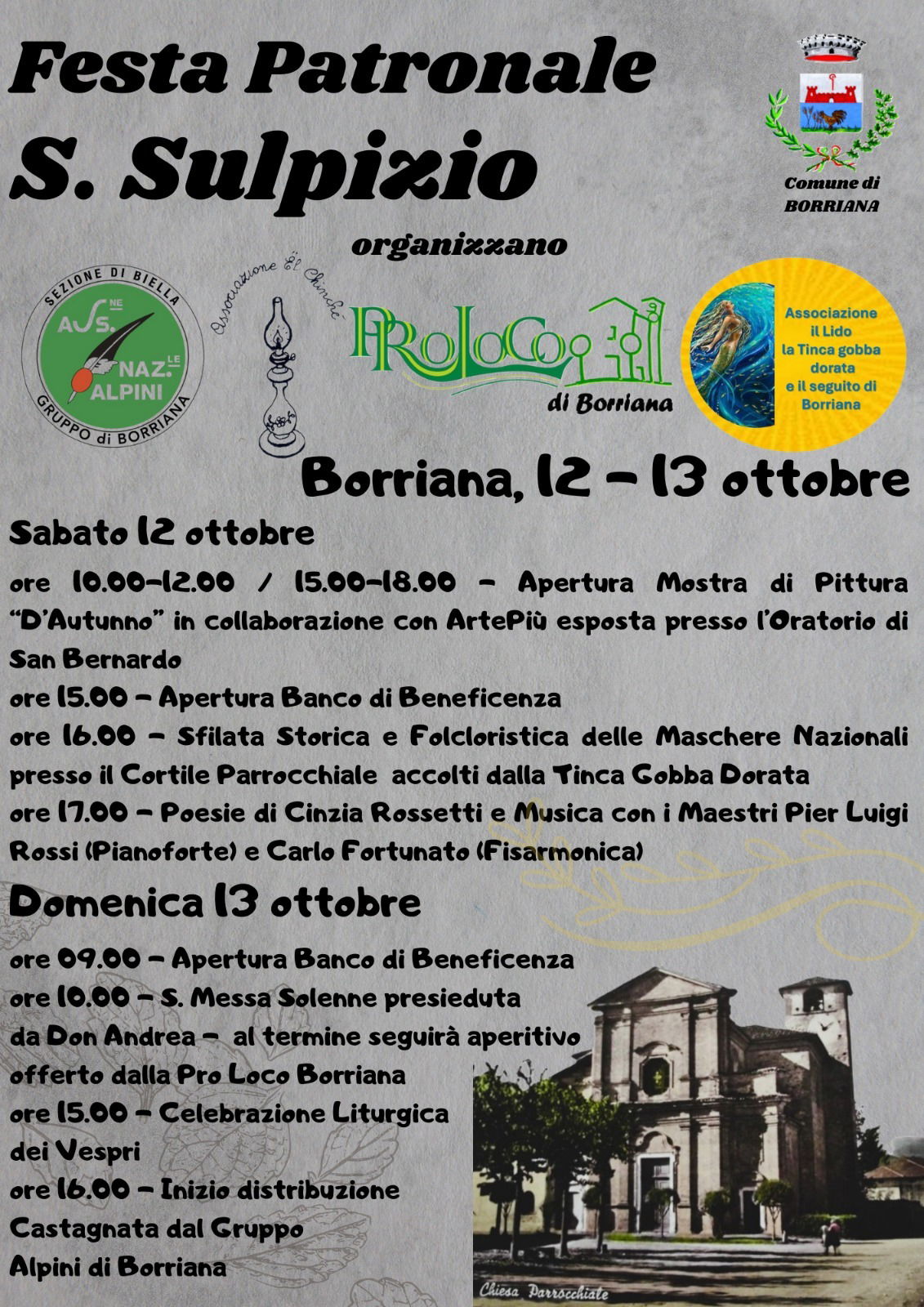 Festa Patronale di S. Sulpizio Borriana