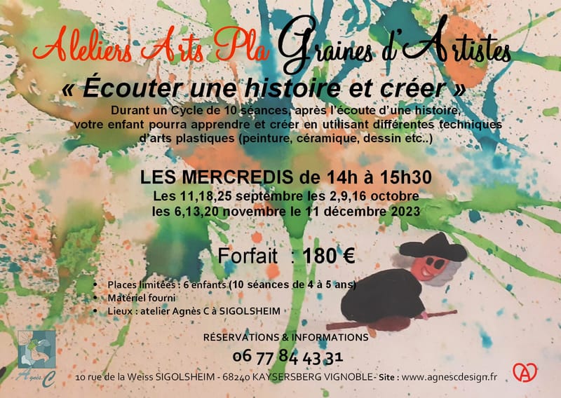 ATELIERS ARTS PLAS ENFANTS 4 & 5 ANS