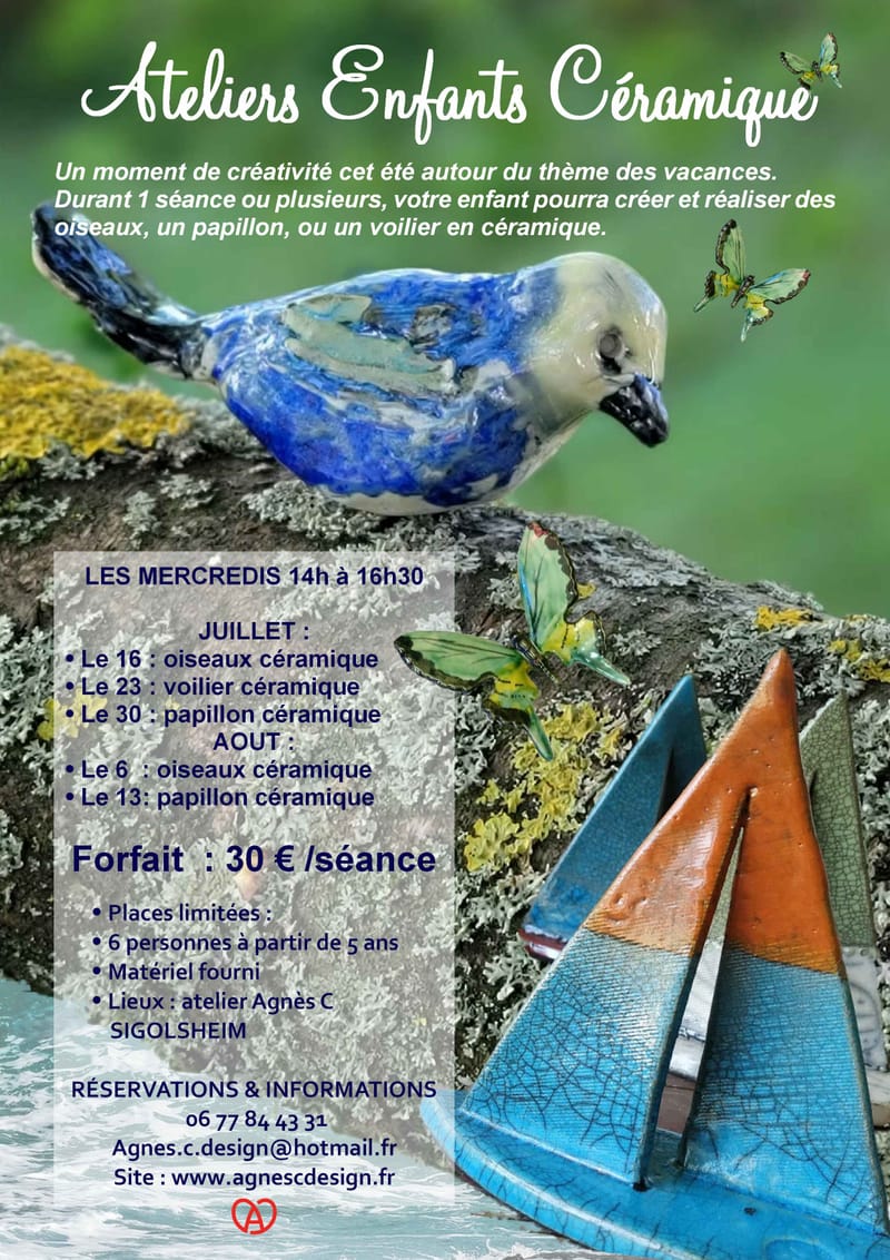 ATELIERS CERAMIQUE ENFANTS ETE