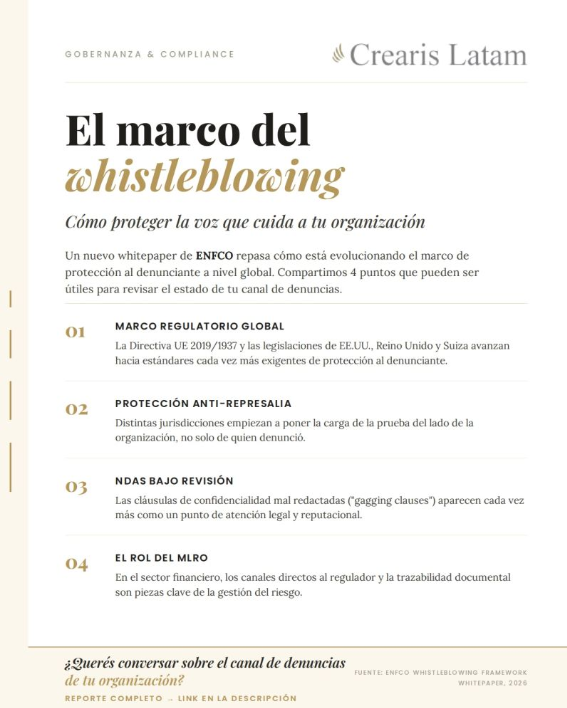 Tu canal de denuncias no falla el día que lo instalás. Falla el día que aparece la primera denuncia real.👇