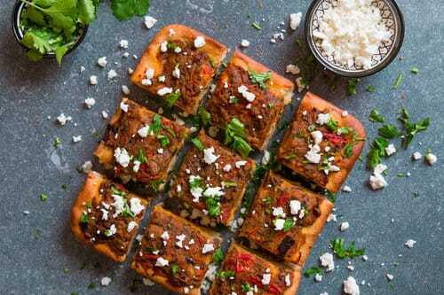 Zaalouk focaccia