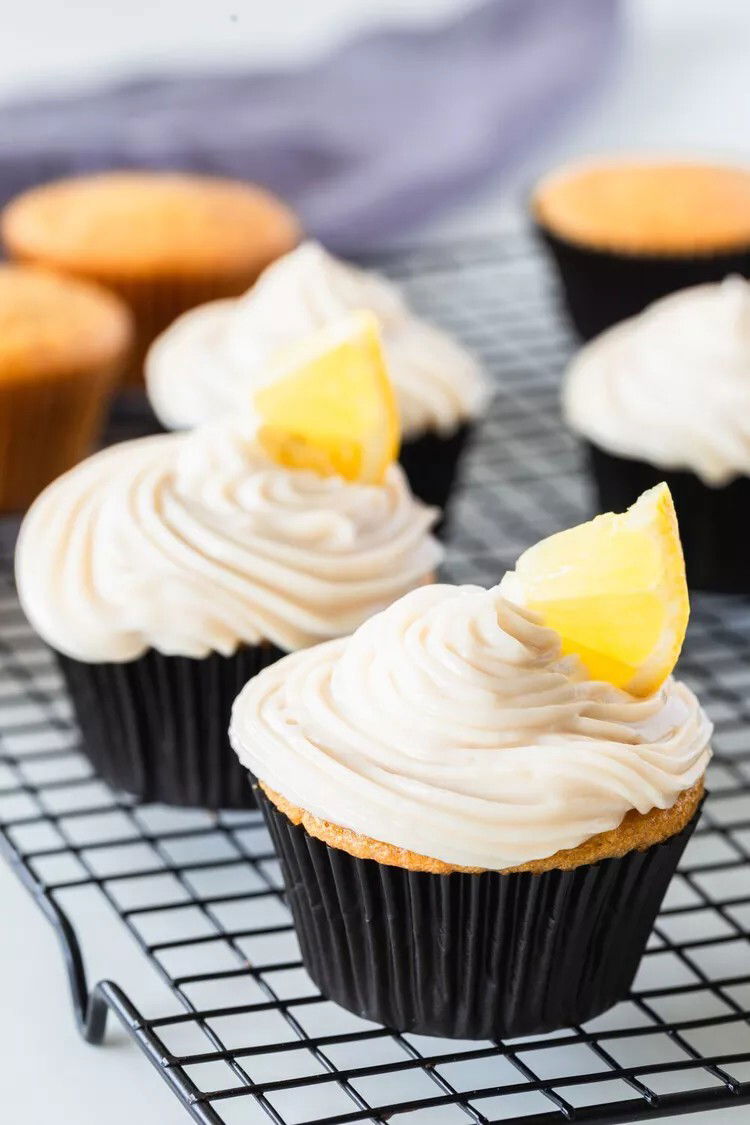 These Dairy-Free Vegan Lemon Cupcakes Are Tangy and Moist.