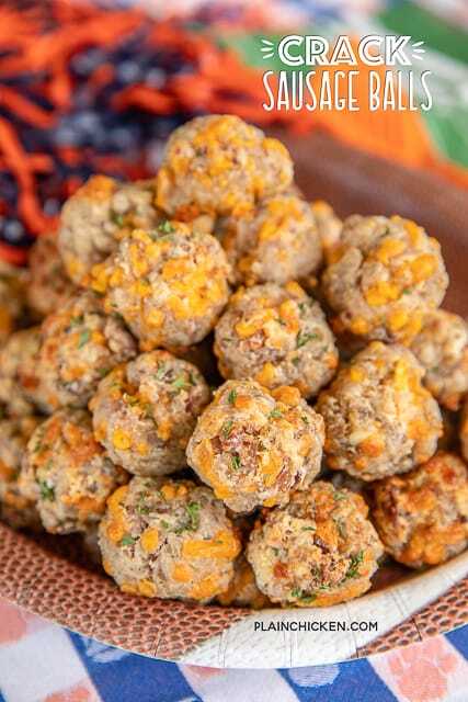 Ranch sausage balls by plain chicken