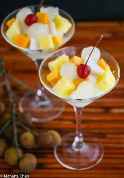 Chinese Almond Float Dessert