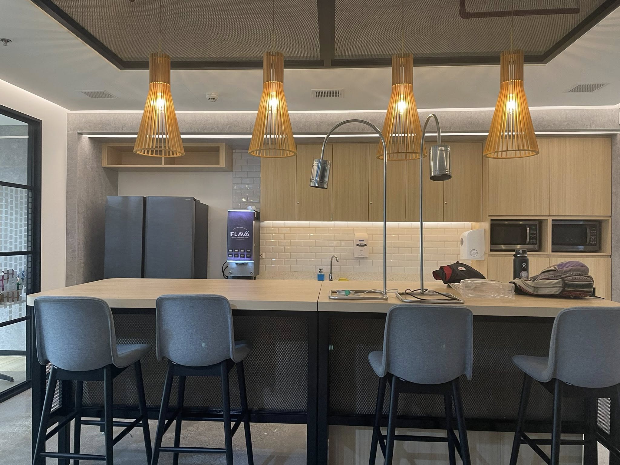 Modern office amenities and lounge facilities inside the newly opened Asurion Cebu site at Faustina Center