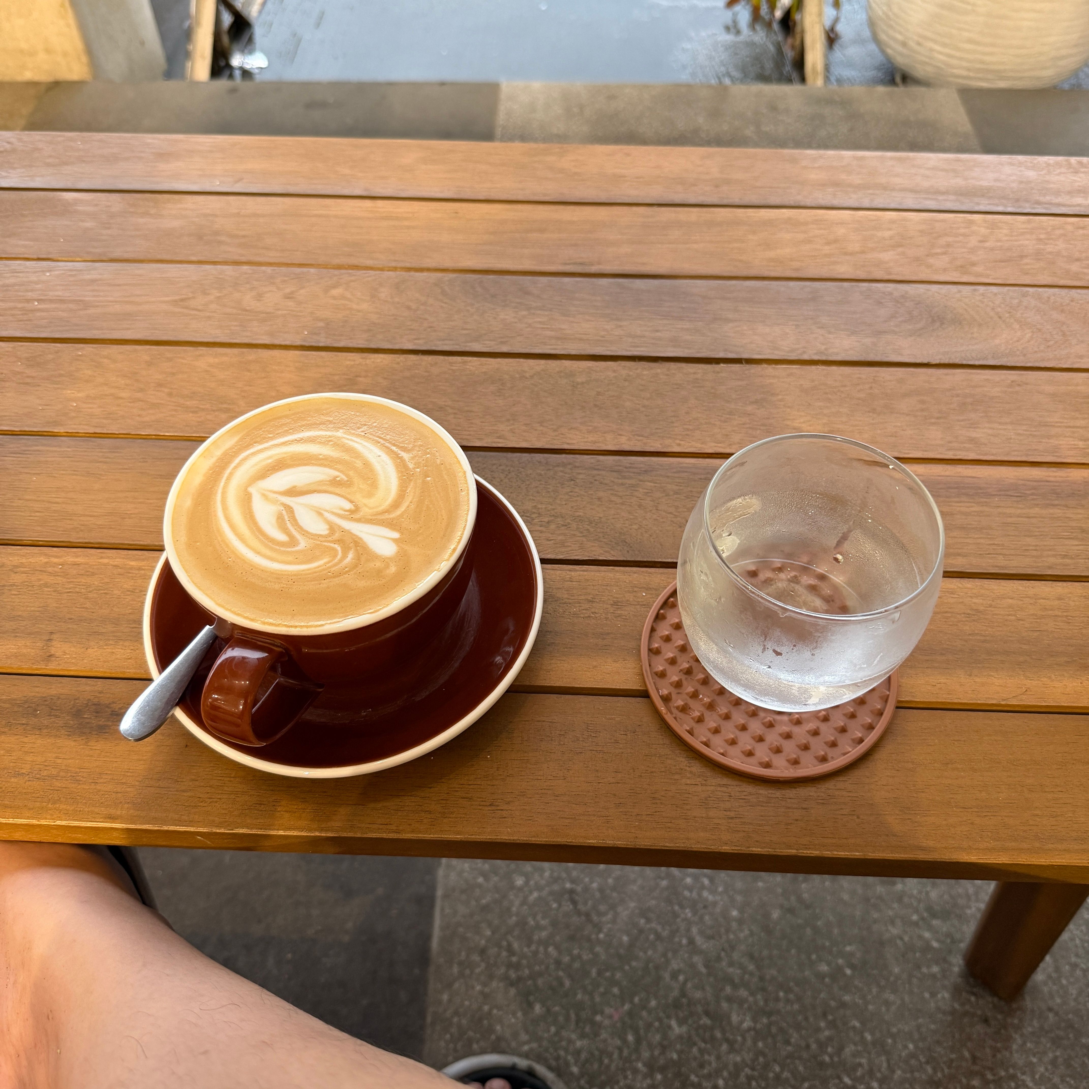 Hot Hazelnut Latte at 88 Garden Cafe'