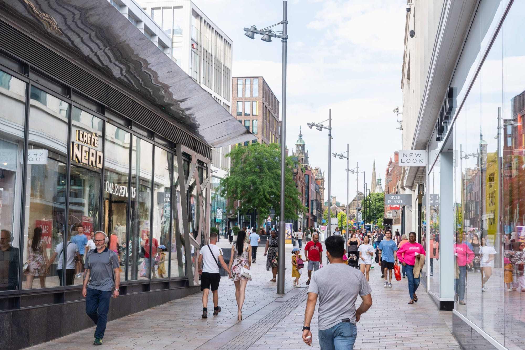 City centre footfall