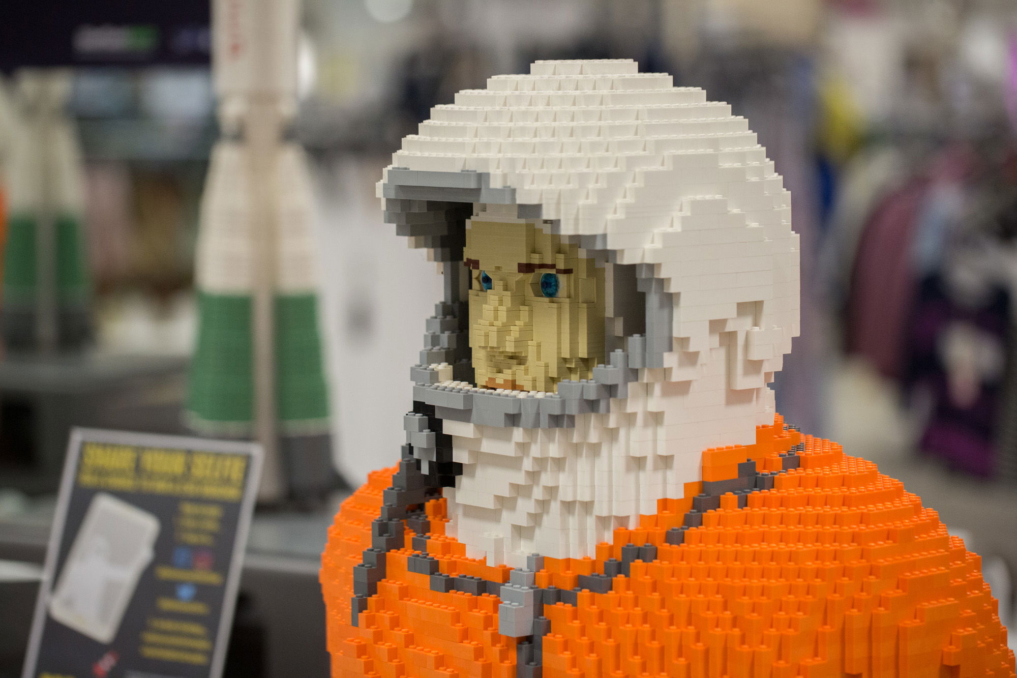 A lego exhibit in store at Sheffield city centre, part of the Sheffield Bricktropolis festival