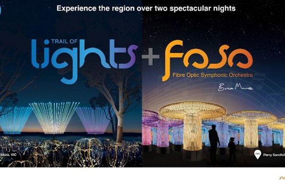 Mildura & Bruce Munro's Trail of Light Exhibition - COACH