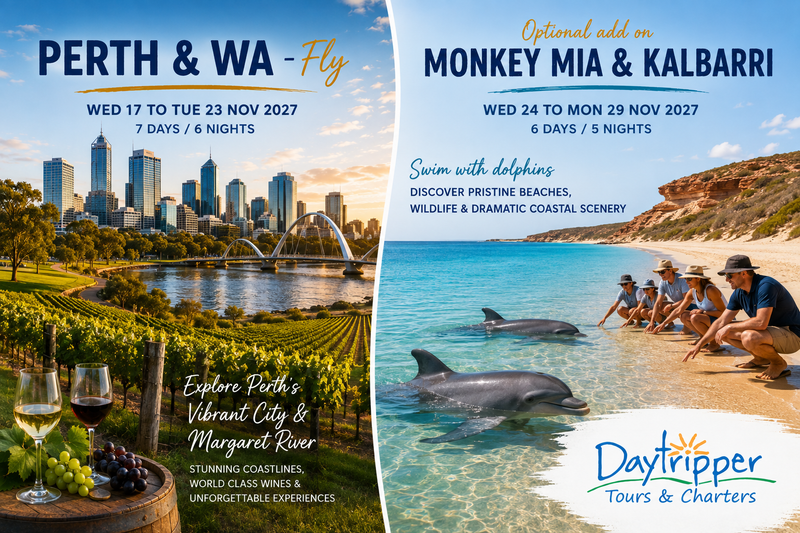 PERTH & WA (Optional Monkey Mia add on)