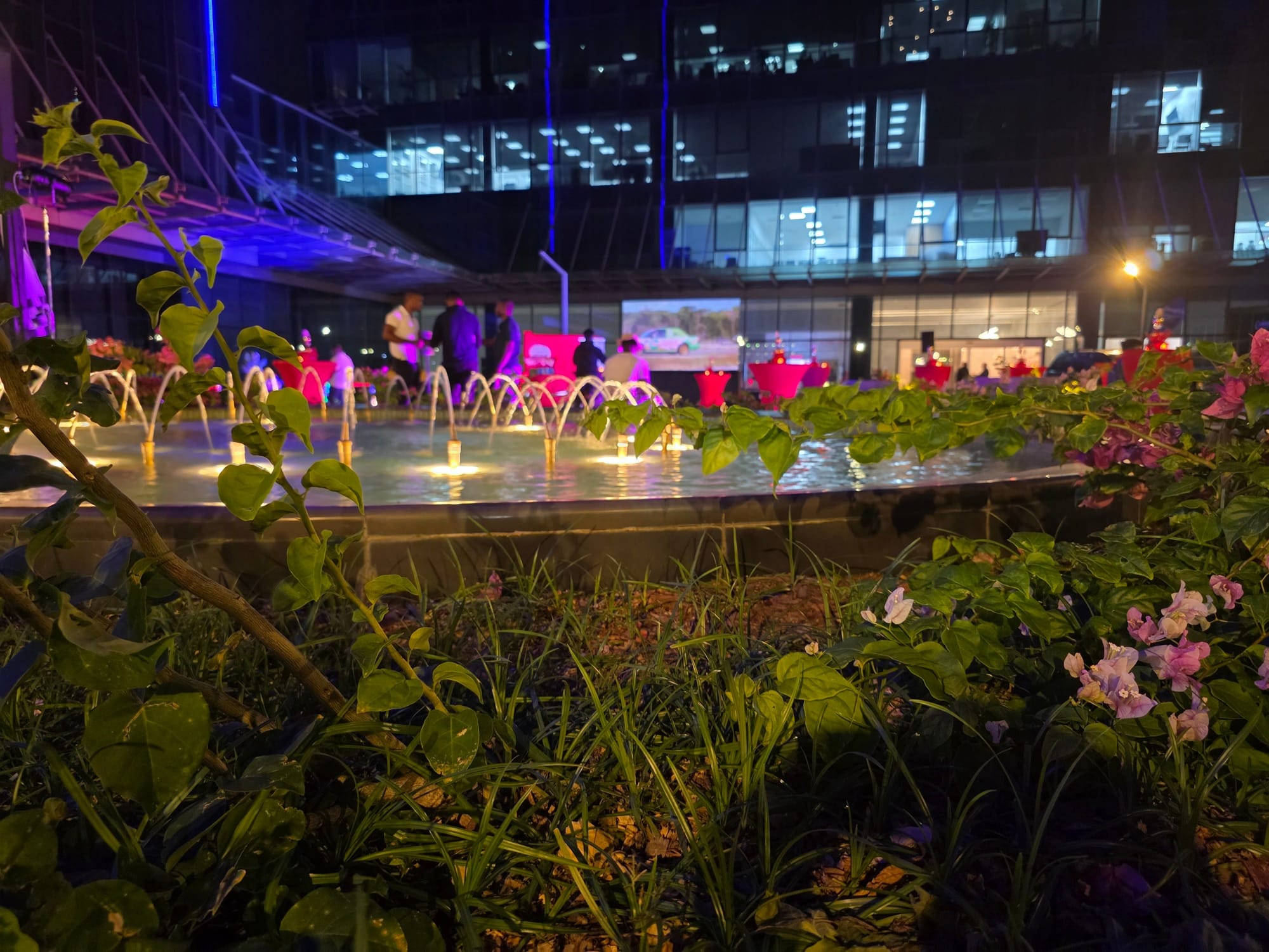 LED Screen and uplighting