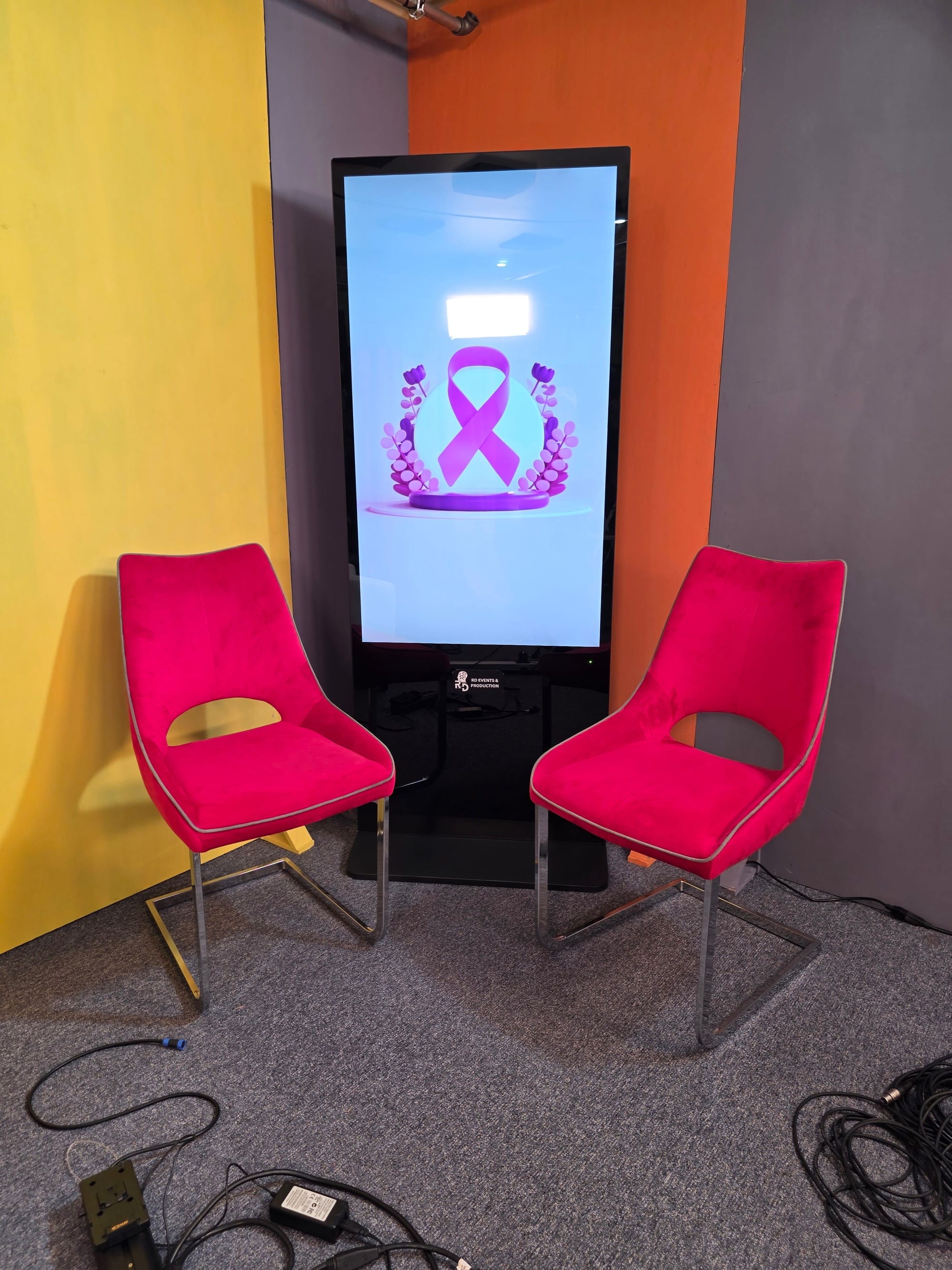 Our Studio With Led Posters