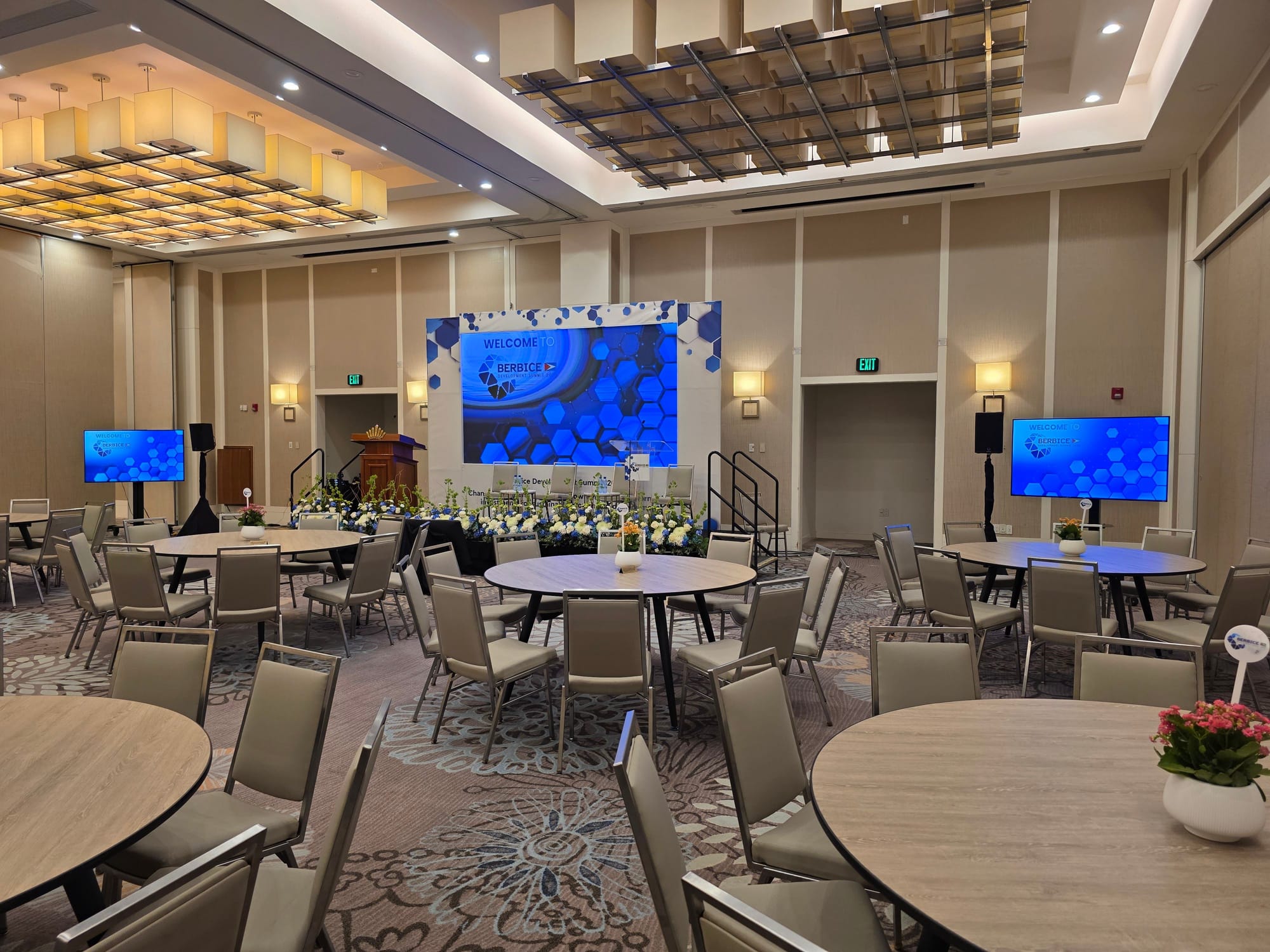 LED Screen and Tv's on stands