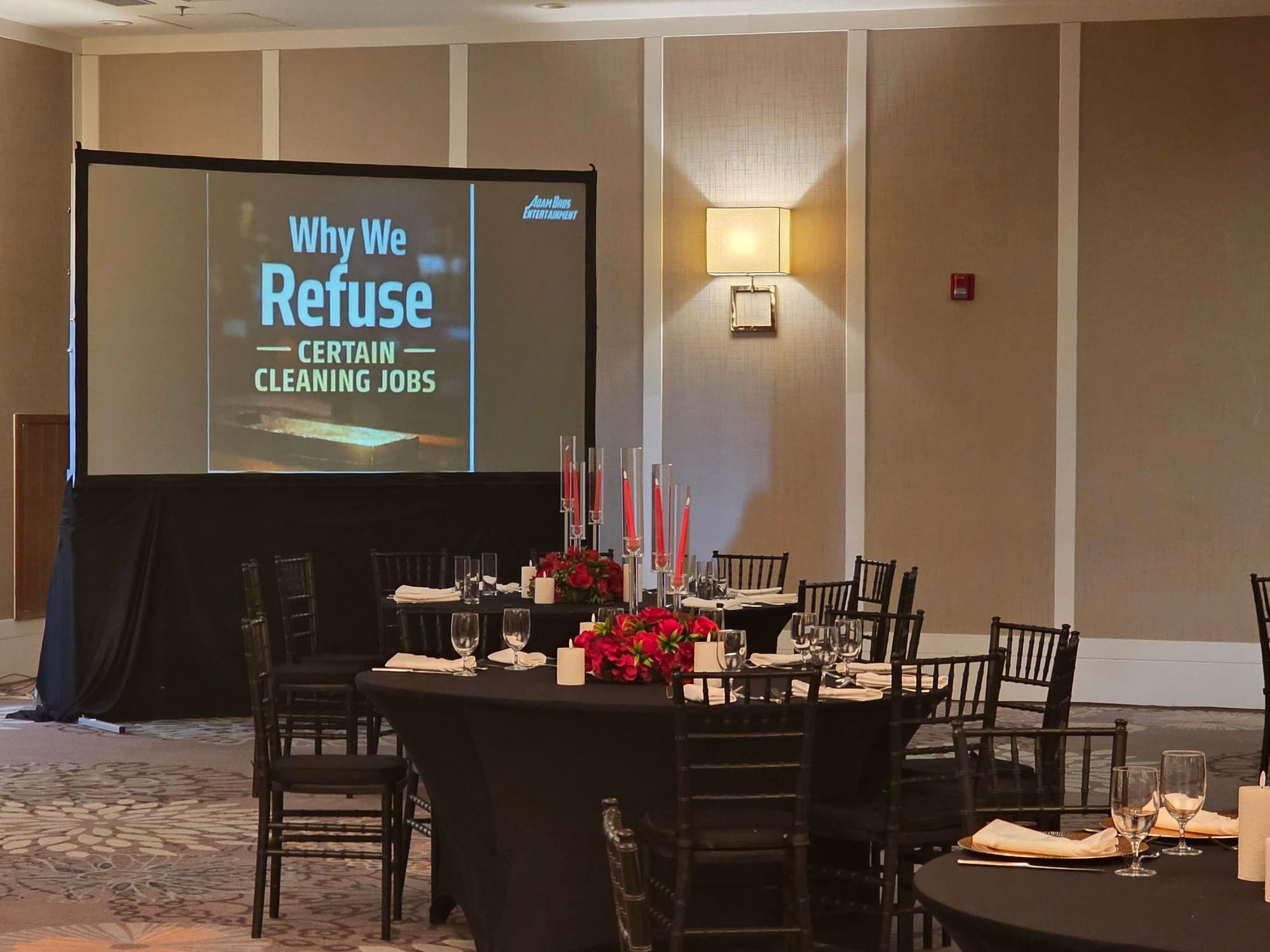 Rear Projections (projector behind the screen)