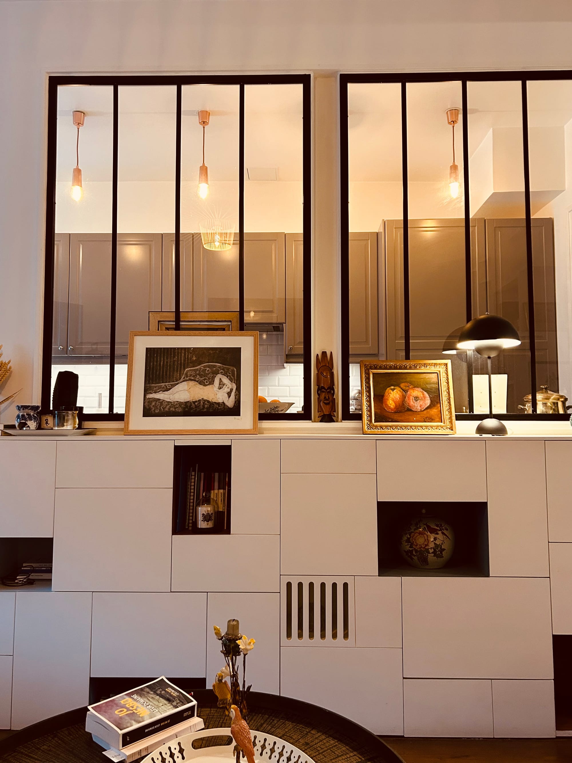 Verrière séparation cuisine espace de vie