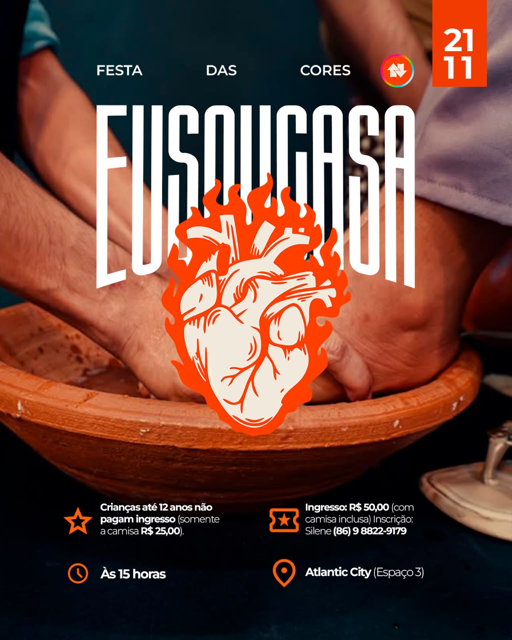 FESTA DAS CORES - 21 NOV 2026 - 15h - Atlantic City(ESPAÇO 3)