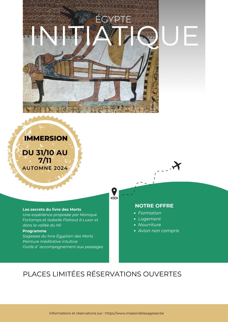 Reunion Info Voyage en Egypte Formation sur le thème du passage, de la mort et l’immortalité à Louxor