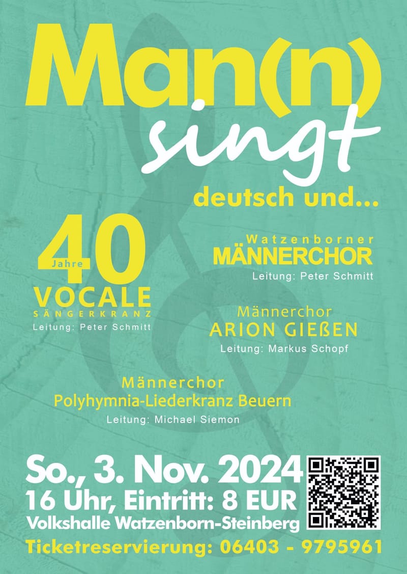 Man(n) singt deutsch....