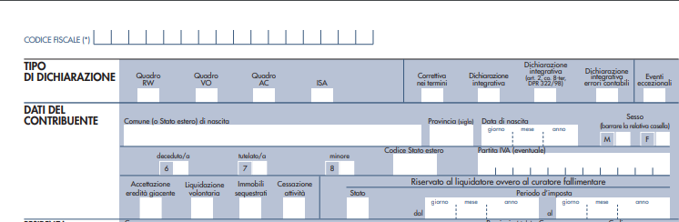 MODELLO REDDITI: COMPILARE SOLO IL FRONTESPIZIO NON SIGNIFICA DICHIARAZIONE OMESSA