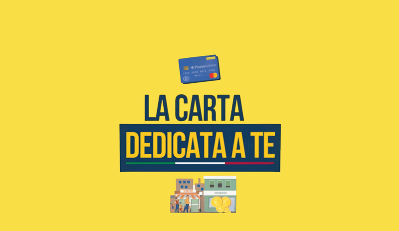 CARTA DEDICATA A TE: DA OGGI L'ATTIVAZIONE DELLE CARD