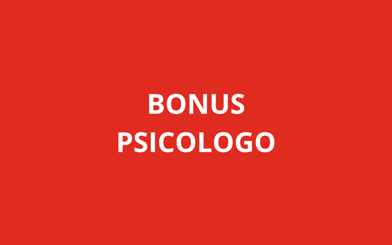BONUS PSICOLOGO FINO AL 14 NOVEMBRE