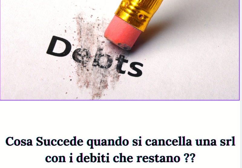 La cancellazione della società non elimina i debiti: i soci rimangono esposti