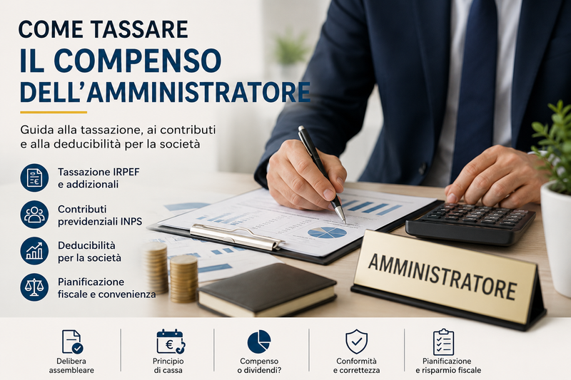 Come viene tassato il compenso dell'amministratore?