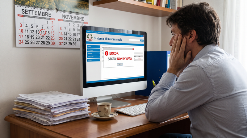 Fattura elettronica emessa ma non inviata allo SdI: cosa fare se ci si accorge dell'errore mesi dopo