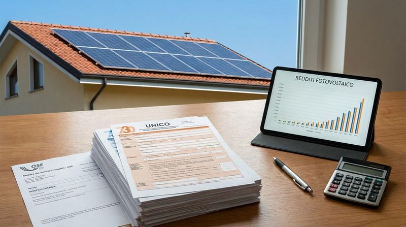 Redditi derivanti dal fotovoltaico: trattamento fiscale, dichiarazione e tassazione delle somme erogate dal GSE