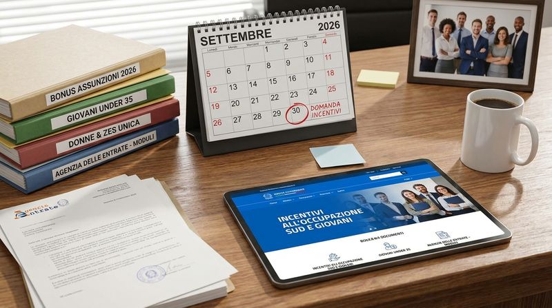 Bonus assunzioni Giovani, Donne e ZES Unica: domanda entro il 30 settembre 2026 per non perdere gli incentivi