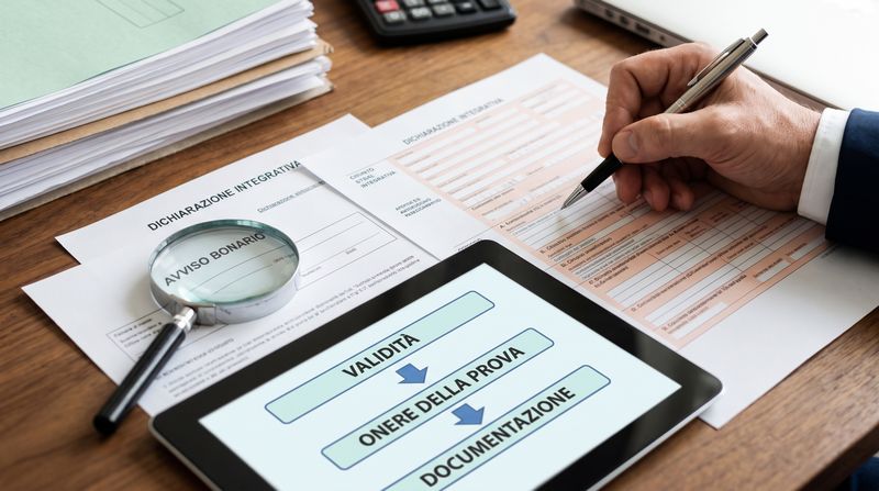 Dichiarazione integrativa dopo avviso bonario: quando è valida e cosa deve dimostrare il contribuente