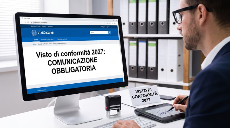 Visto di conformità 2027: comunicazione online obbligatoria con Vi.diCo.Web