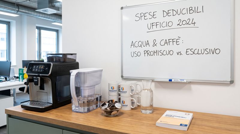 Acqua e caffè in ufficio: quando sono deducibili fiscalmente e come trattarli