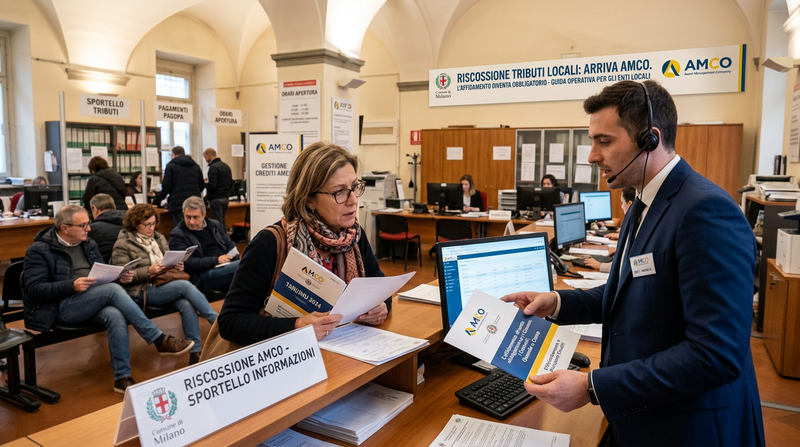 Riscossione tributi locali: arriva AMCO, quando l’affidamento diventa obbligatorio per i Comuni