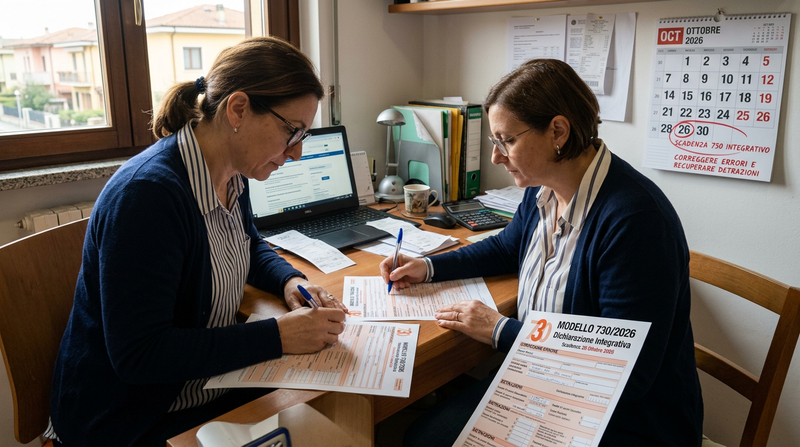 Modello 730 integrativo 2026: scadenza il 26 ottobre per correggere errori e recuperare detrazioni