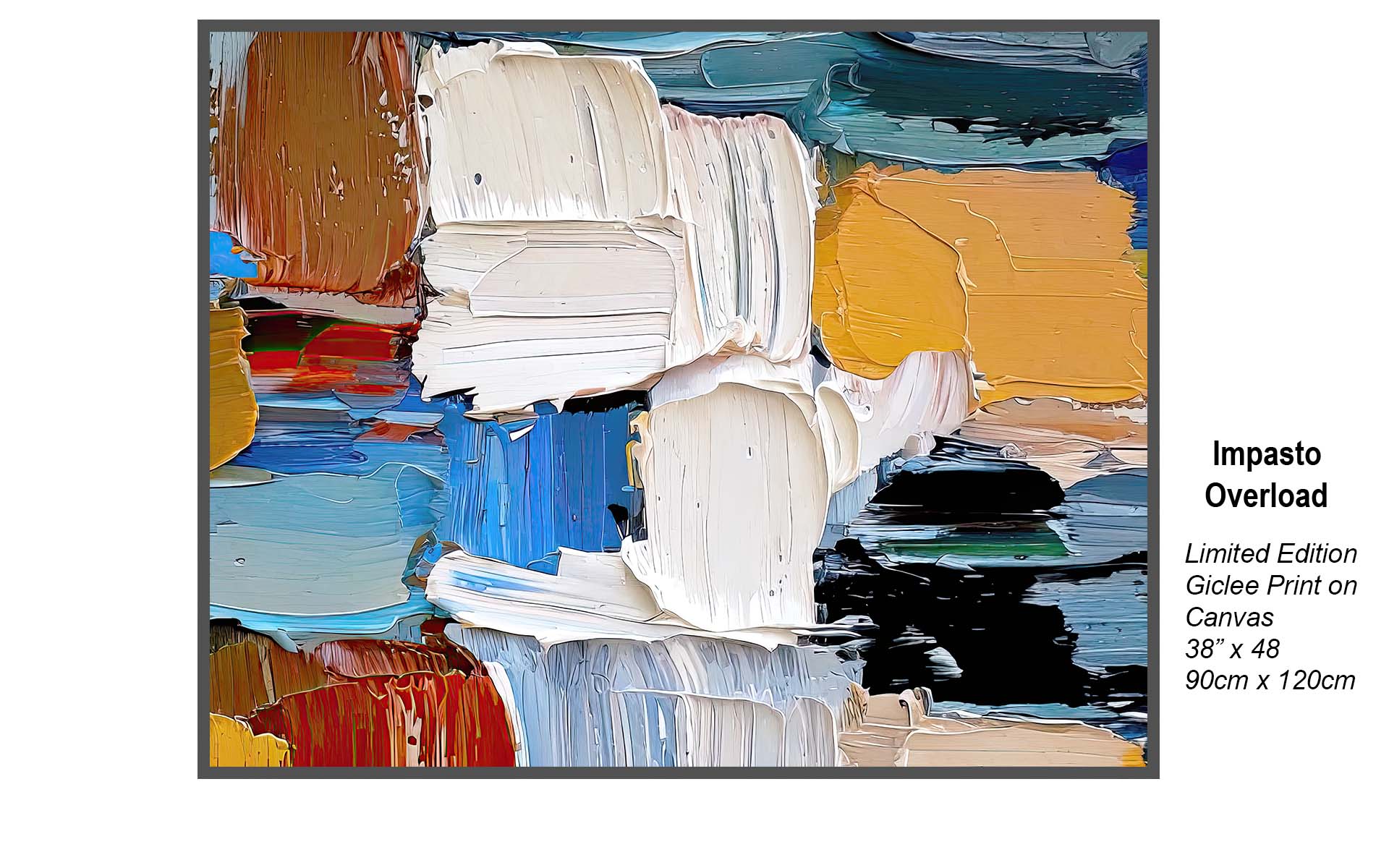 Impasto Overload | Bold Textured Abstract Art in Vibrant Color